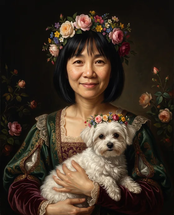 Example of the Floral crown style, created with Galapaw
