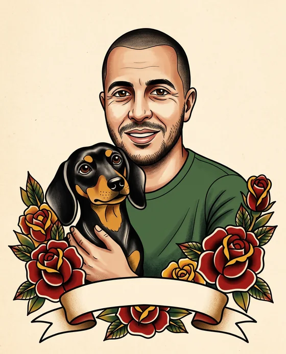 Example of the Traditional tattoo style, created with Galapaw